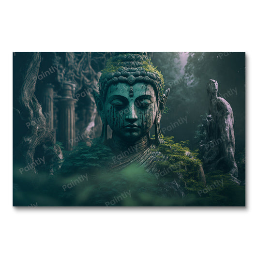 Ancient Buddha Statue (Paint by Numbers)