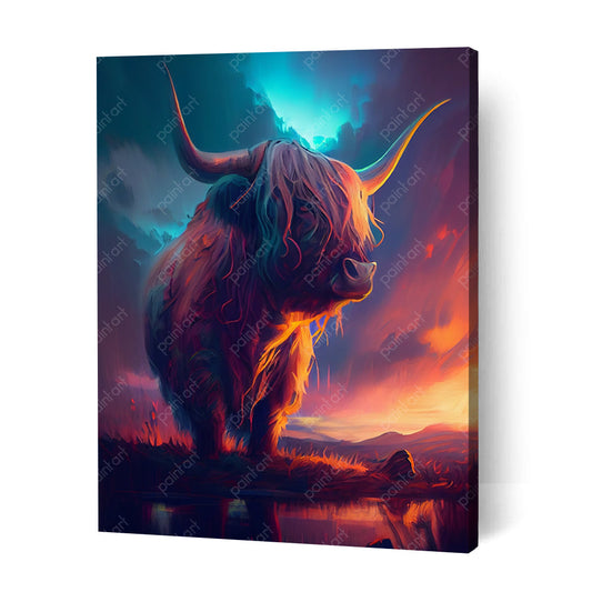 Majestic Highland Cow II (Paint by Numbers)