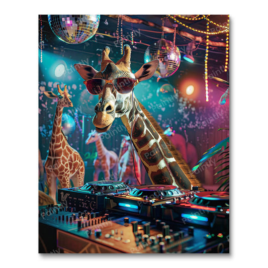 DJ Giraffeton In Da House (Paint by Numbers)