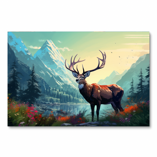 Meadow Majesty Deer (Diamond Painting)