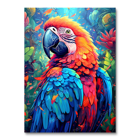 Vibrant Macaw (Diamond Painting)
