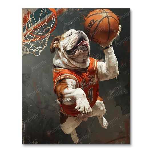 Bulldog Dunk (Paint by Numbers)