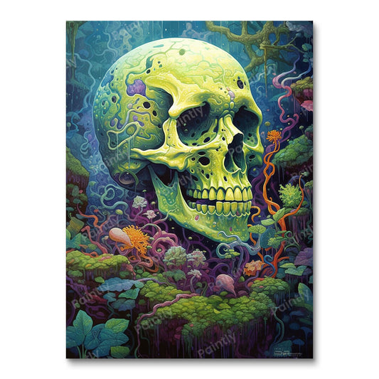Mossy Skull Oasis (Paint by Numbers)