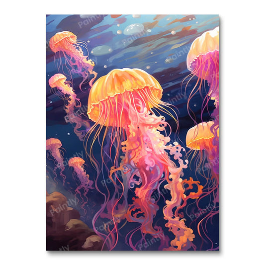 Luminous Jellyfish (Paint by Numbers)