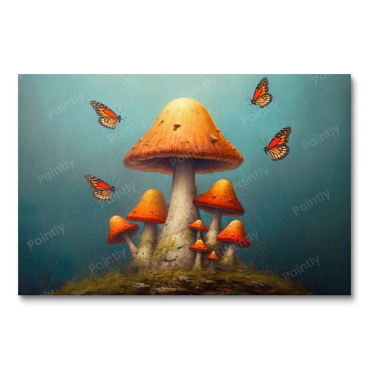 Mushroom Magic (Paint by Numbers)