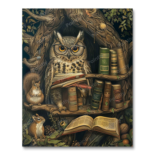 Wise Cracking Owl (Paint by Numbers)