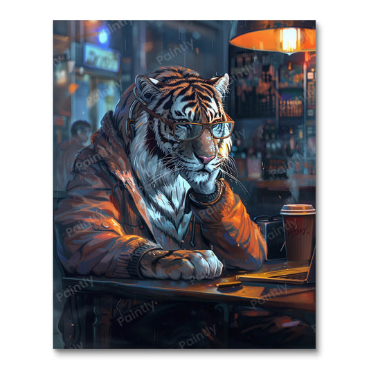 Night Shift Tiger (Paint by Numbers)