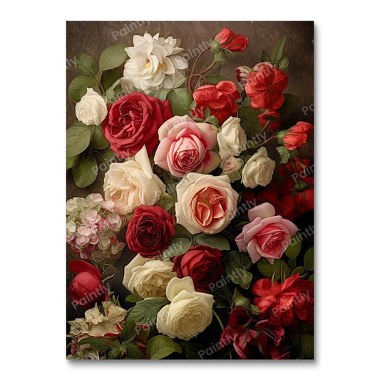 Rose Reverie Large Canvas Love (Diamond Painting)