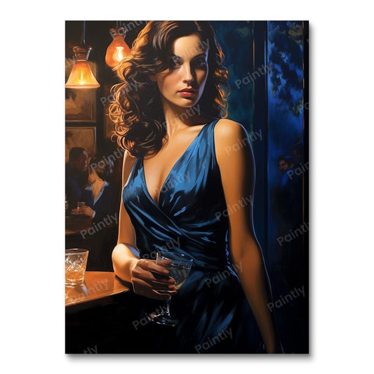 Sultry in Blue (Diamond Painting)