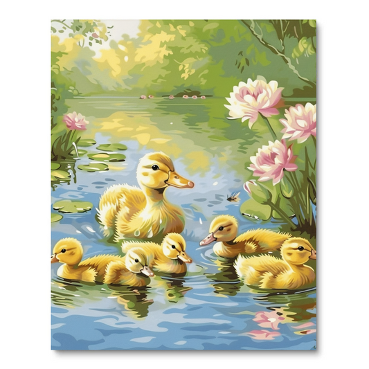 Baby Ducklings III (Paint by Numbers)