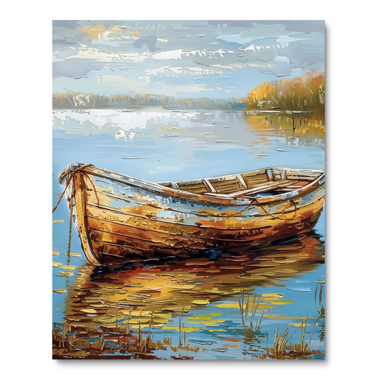 Calm Boat (Paint by Numbers)