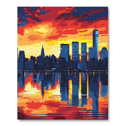 City Sunset Spectacle (Paint by Numbers)