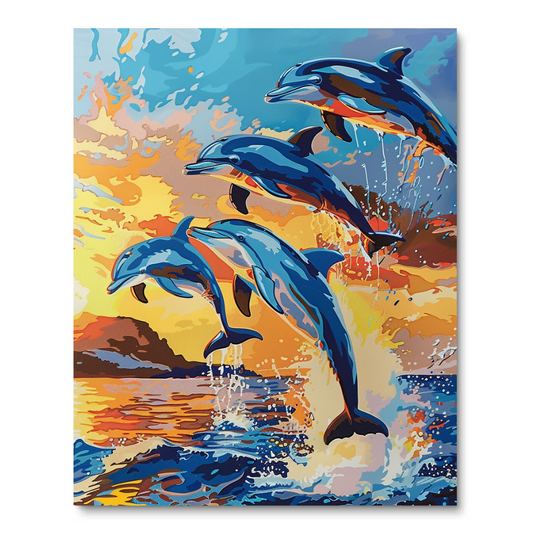 Dolphine Squad (Paint by Numbers)