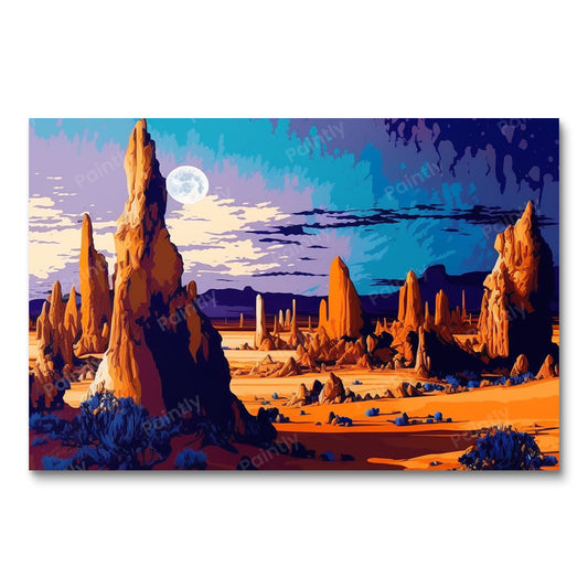 The Pinnacles Australia I (Paint by Numbers)