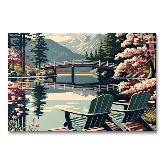 Chairs by the Lake XII (Paint by Numbers)