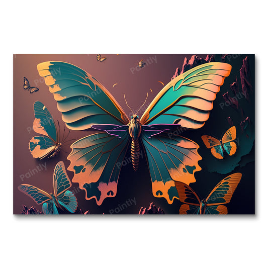 Matte Butterflies IV (Diamond Painting)