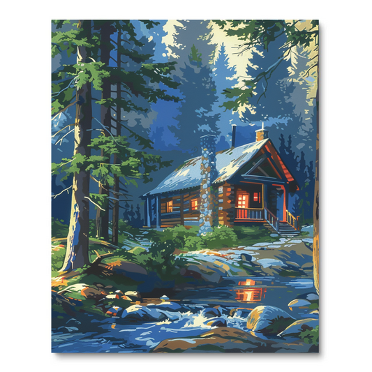 Forest Hideaway (Paint by Numbers)