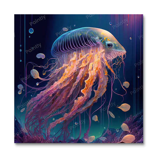 Fantasy Jellyfish I (Paint by Numbers)