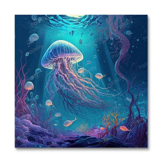 Fantasy Jellyfish III (Paint by Numbers)