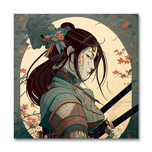 Samurai Tomoe Gozen (Paint by Numbers)