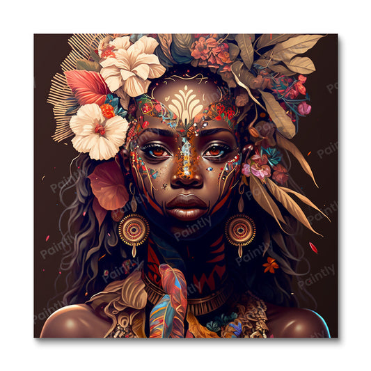 Melanin Queen IV (Paint by Numbers)