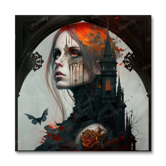 The Gothic Maiden (Paint by Numbers)