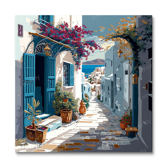 Mykonos Greece I (Paint by Numbers)