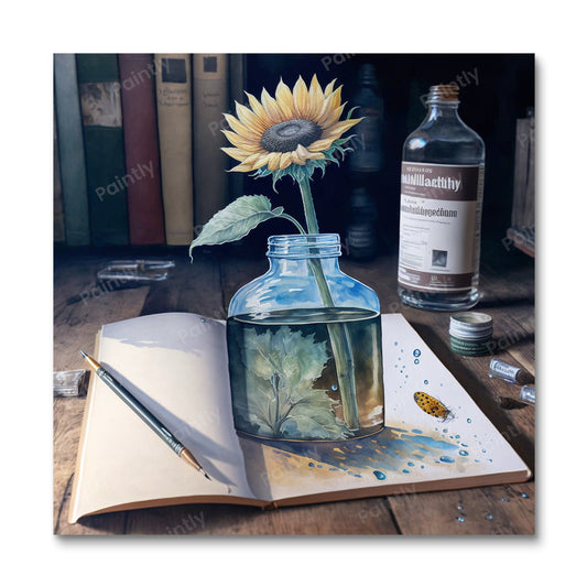 Sunflower Isolation II (Diamond Painting)