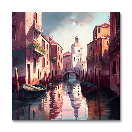 (B25) Romantic Night Venice Canal
