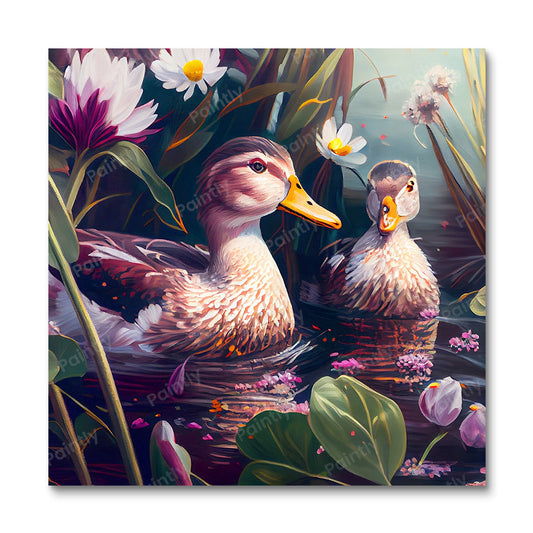 Ducks in a Pond II (Diamond Painting)