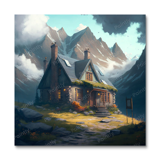 The Summit Cottage (Diamond Painting)