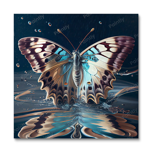 Butterfly Reflection II (Paint by Numbers)