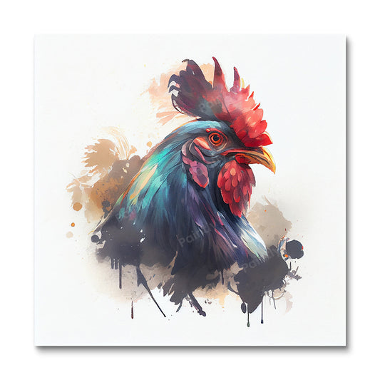 Paint Splash Rooster by Avery (Diamond Painting)