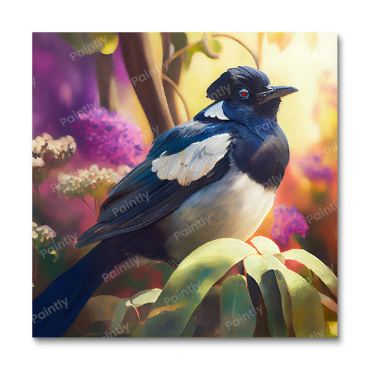 Photogenic Magpie (Paint by Numbers)