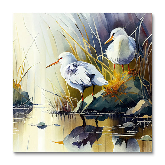Birds by the River IV (Diamond Painting)