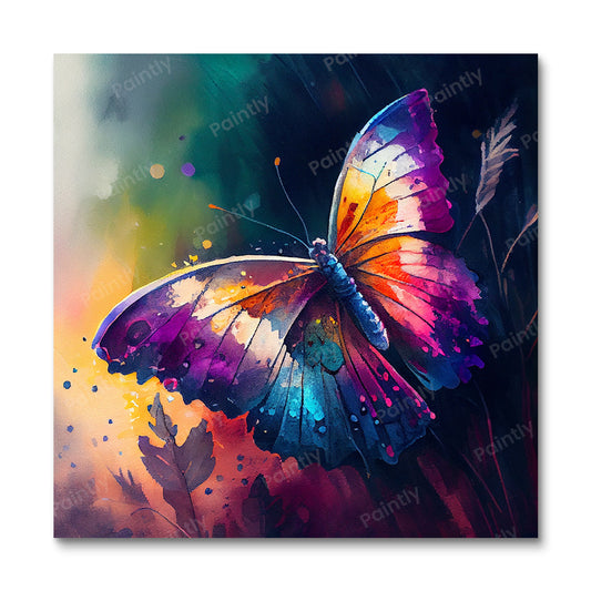 Vibrant Butterflies III (Paint by Numbers)