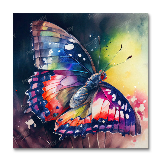 Vibrant Butterflies II (Paint by Numbers)
