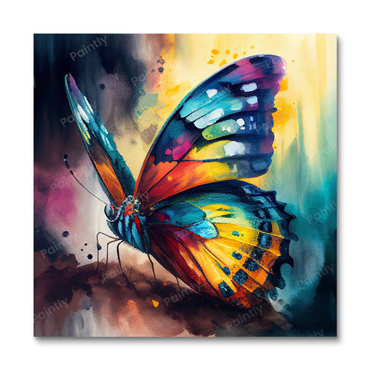 Vibrant Butterflies I (Paint by Numbers)