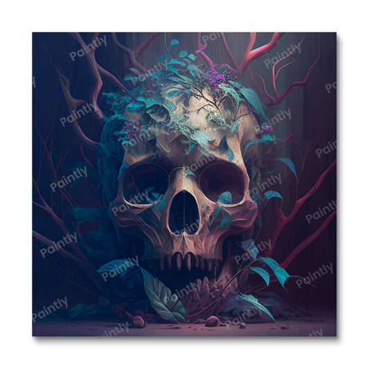 Jungle Skull III (Paint by Numbers)