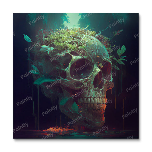 Jungle Skull I (Paint by Numbers)