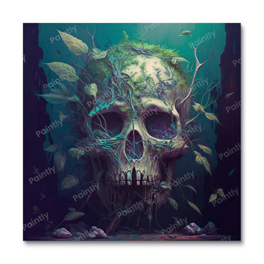 Jungle Skull IV (Paint by Numbers)