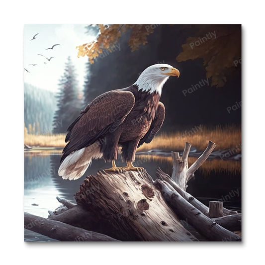 The Lone Sentinel Eagle (Diamond Painting)