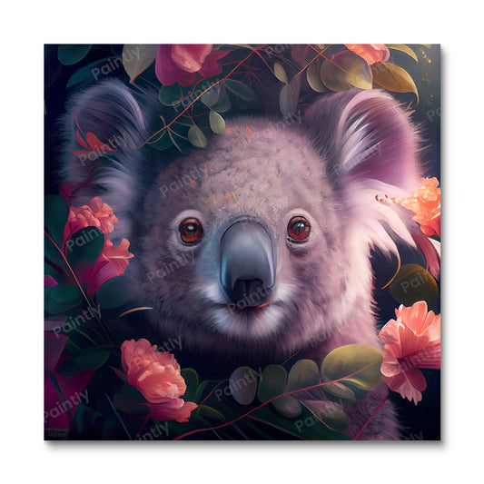 Floral Koala II by Kian (Paint by Numbers)