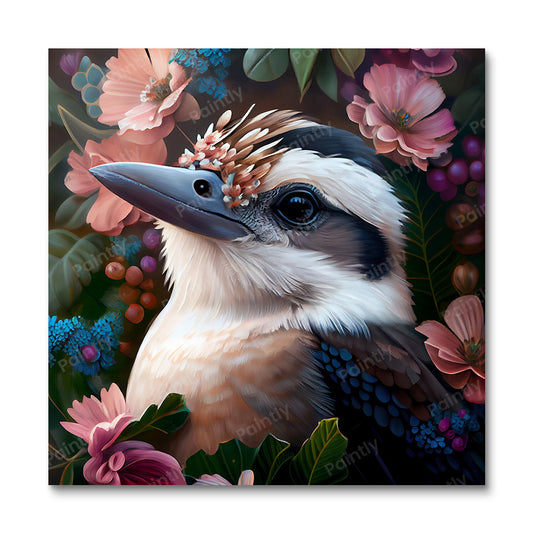 Floral Kookaburra II by Kian (Diamond Painting)