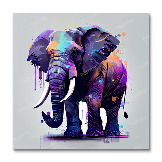 (B25) Purple Elephant