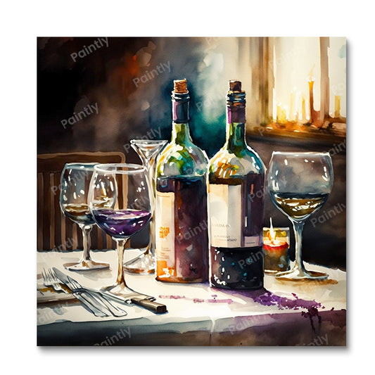 Wine Setting IV (Paint by Numbers)