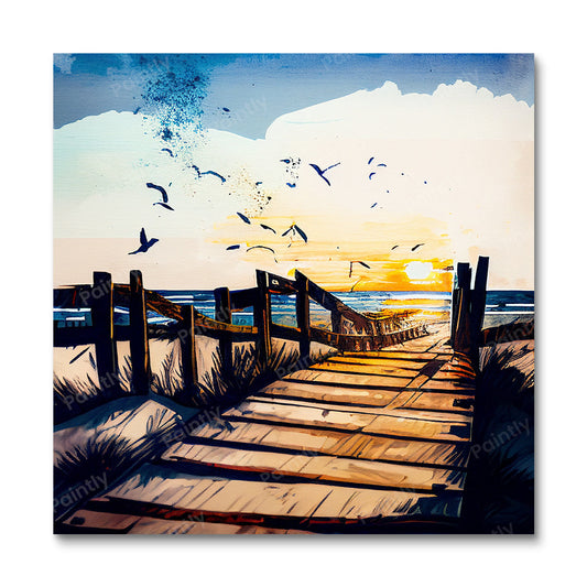 Euphoria Boardwalk I (Paint by Numbers)