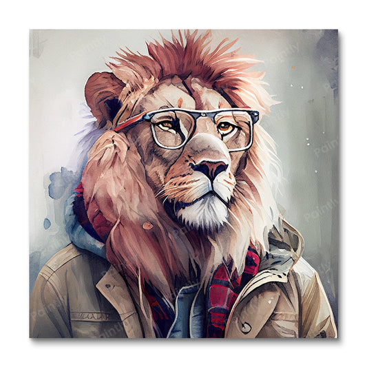 (B25) Hipster Lion I