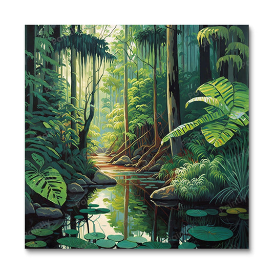 The Daintree Rainforest Australia I (Paint by Numbers)