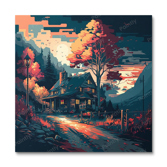 Cabin in the Woods (Diamond Painting)